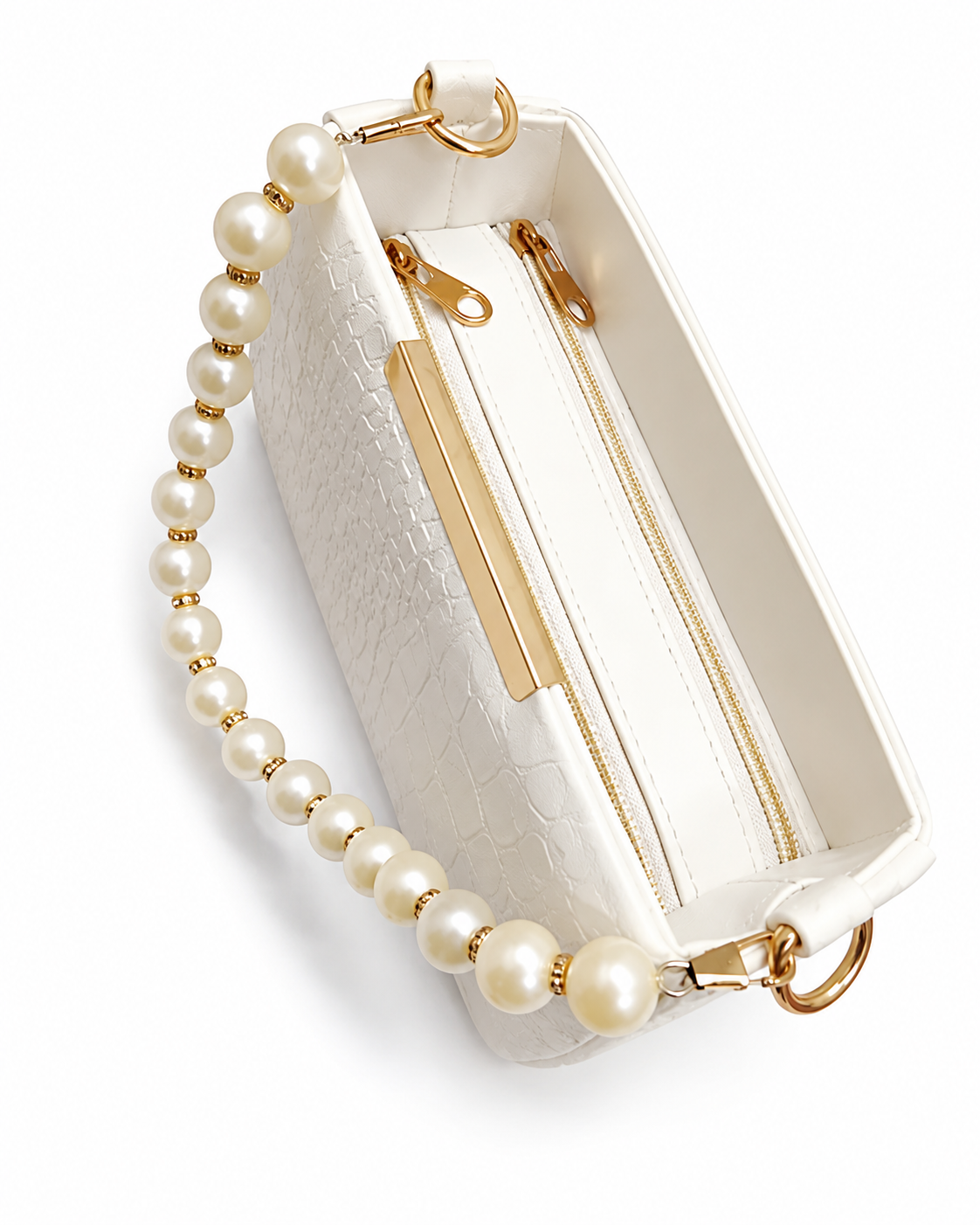 Women's Premium Korean PU Leather Pearl Sling Bag | Stylish Crossbody Handbag
