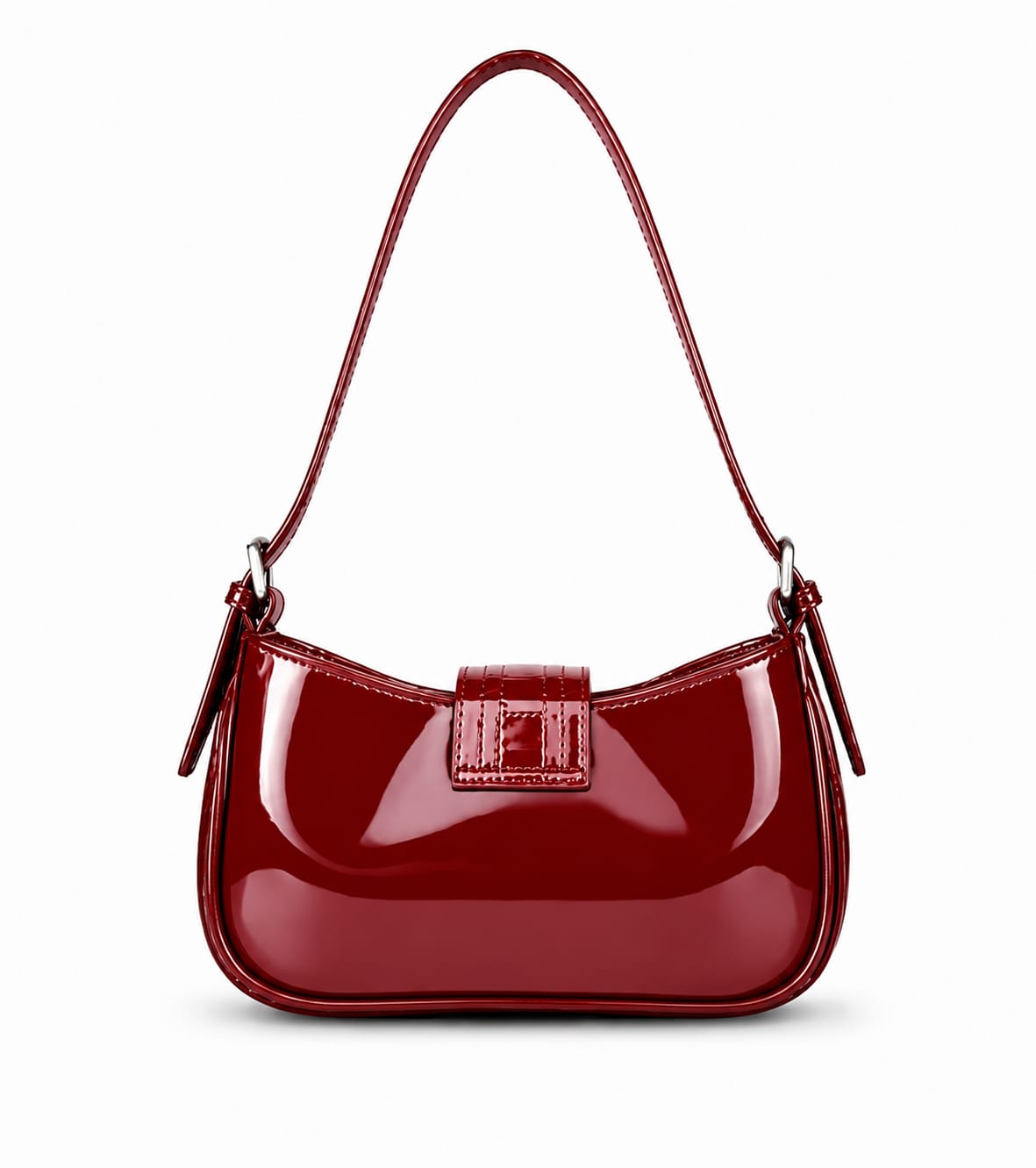 Women's Leopard Print Buckle Shoulder Bag | Premium PU Leather Handbag