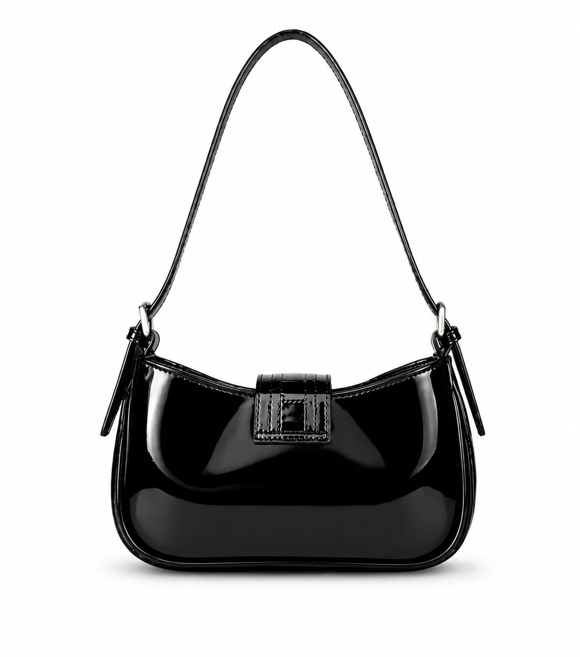 Women's Leopard Print Buckle Shoulder Bag | Premium PU Leather Handbag
